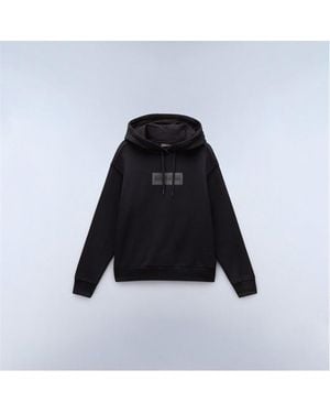 Napapijri Box Logo Hoodie - Black