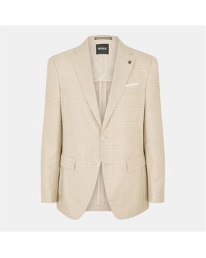 BOSS H Hutson Formal Jacket - Natural
