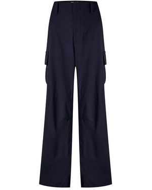 Bottega Veneta Wide Leg Trousers - Blue
