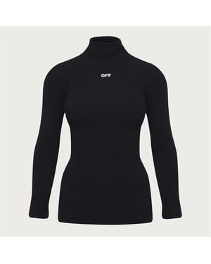 Off-White c/o Virgil Abloh Knitted Crew Sweatshirt - Black