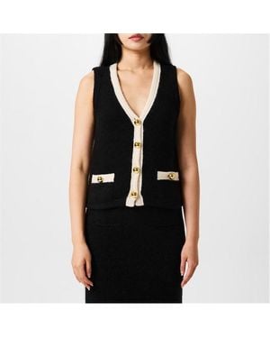 Alessandra Rich Knit Vest - Black