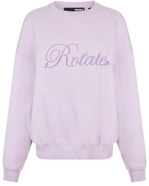 ROTATE SUNDAY Heavy Crewneck Sweatshirt - Purple