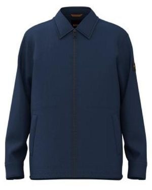 BOSS Leejay Long Sleeve Oxford Shirt - Blue