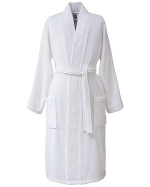 HUGO Kimono Cotton Bathrobe - White