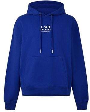 L/AB Off White L/Ab Off Diag Hoody - Blue