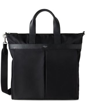 Mulberry Heritage Nylon Zipped Tote Bag - Black