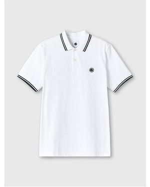 Pretty Green Barton Short-Sleeve Polo Shirt - White