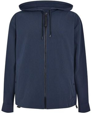 BOSS Olson Hood Long Sleeve Oxford Shirt - Blue