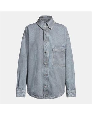 HUGO Long-Sleeve Denim Shirt - Blue