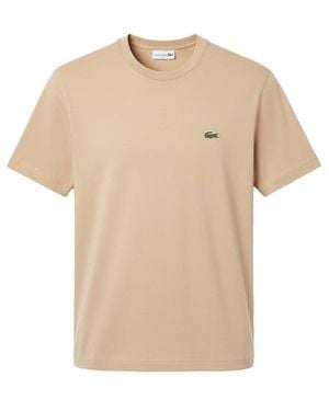 Lacoste Slim-Fit Cotton Interlock T-Shirt - Natural