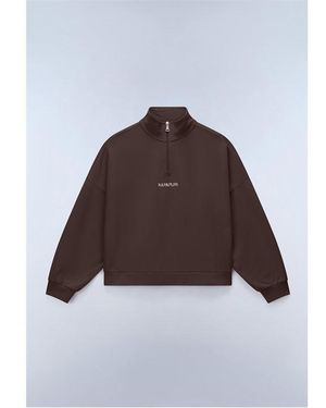 Napapijri Napa Almas Half Zip - Brown