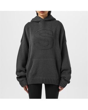 Sisters & Seekers S Knit Hoodie - Black