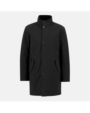 Barbour Winter Powell Waterproof Long Sleeve Long Puffer Jacket - Black
