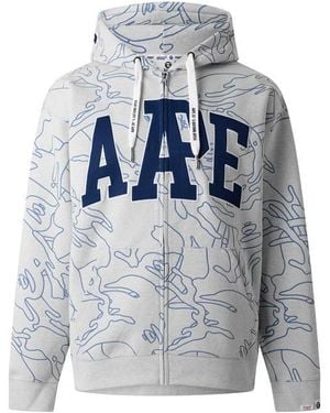 Aape Zip Hoodie - Blue