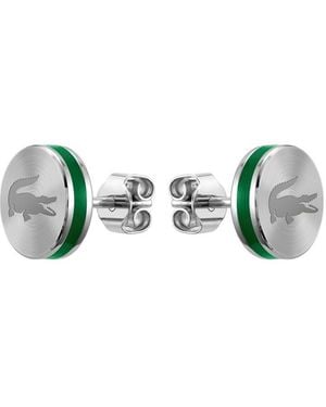 Lacoste Stainless Steel Earstuds - Green