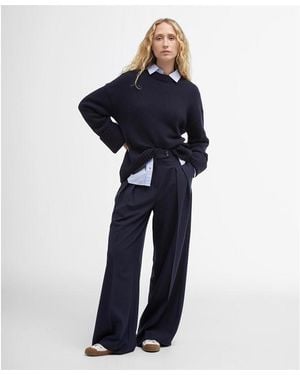 Barbour Francis Wide-Leg Trousers - Blue