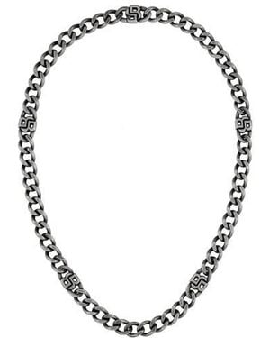 BOSS Double B Absolute 10Mm Antique Finish Magnetic Chain Bracelet - Metallic