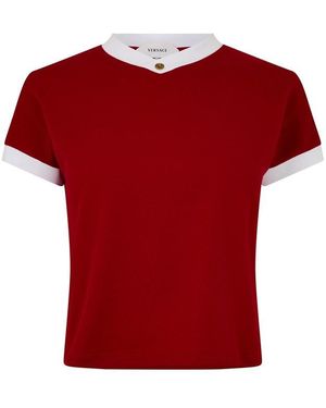 Versace Vintage Medusa Slim Fit T-Shirt - Red