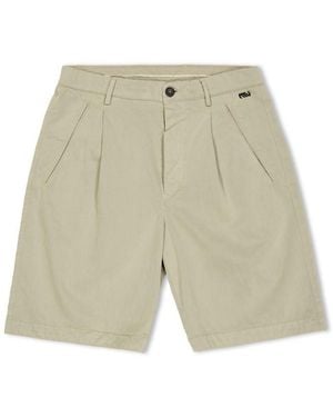 Massimo Osti Studio Gaberdine Cargo Shorts - Natural