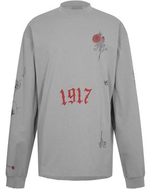 Balenciaga Long Sleeve T-Shirt - Grey