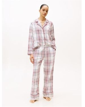 Tommy Hilfiger Long Sleeve Pyjama Set - Pink