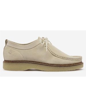 Oliver Sweeney Mirana Suede Moc Toe Formal Shoes - White