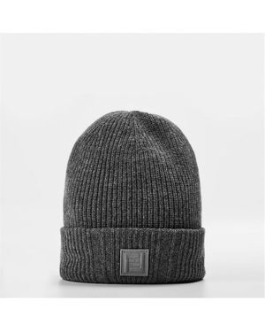 Fendi Label Beanie - Grey