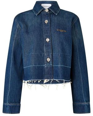 Givenchy Giv Denim Shirt Ld64 - Blue