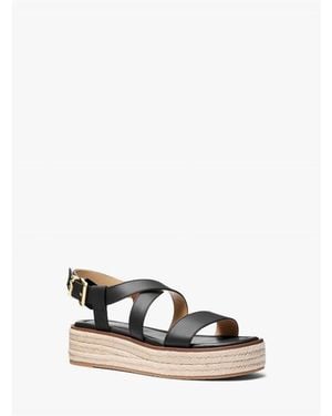 MICHAEL Michael Kors Lynn Espadrille Sandals - Black