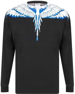 Marcelo Burlon Icon Wing T Shirt - Blue