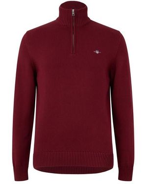 GANT Casual Cotton Halfzip Plumped L - Blue