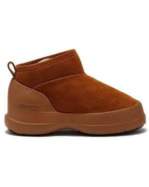 Moon Boot Luna Low-Suede Boots - Brown