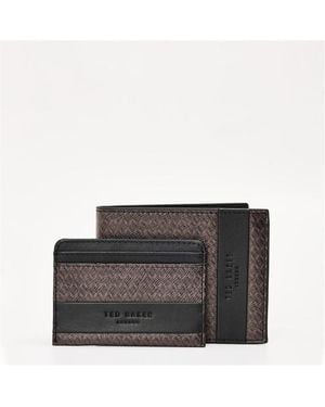 Ted Baker Lthr Wallet Car - Blue