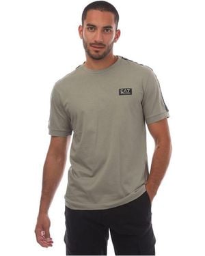 EA7 Tape T Shirt - Grey