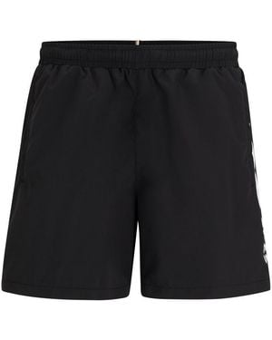 BOSS Dolphin Swim Lightweight Quick-Drying Shorts - Black