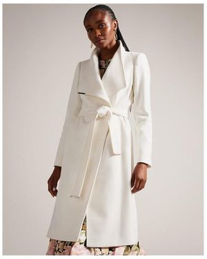 Ted Baker Rose Wool Jacket - Natural