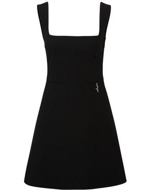HUGO Kasanka Metallic Logo Mini Dress - Black