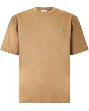 Lacoste Regular Fit Small Logo T-Shirt - Natural