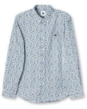 Pretty Green Pretty Pg Floral Ls Shirt - Blue