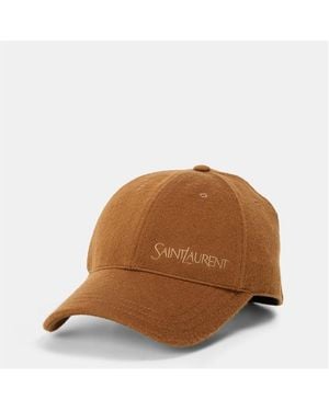 Saint Laurent Cap - Brown