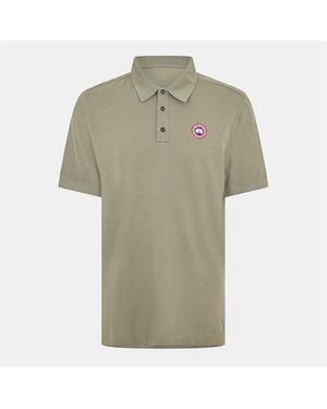 Canada Goose Beckley Logo Cotton Polo Shirt - Green