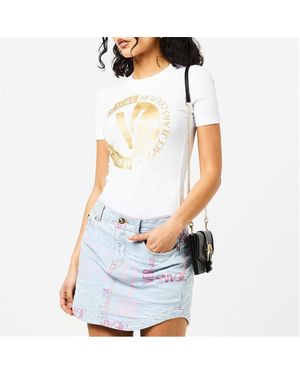 Versace Jeans Couture Printed Logo T-Shirt - White