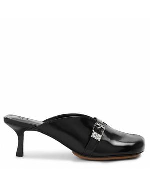 Ganni Heeled Mules - Black