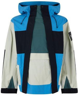 Ambush Mountain Colour Block Weather-Resistant Parka - Blue