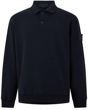 Stone Island Stone Gh Ls Polo Sn64 - Blue