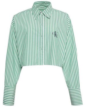 Calvin Klein Long Sleeve Patterned Shirt - Green