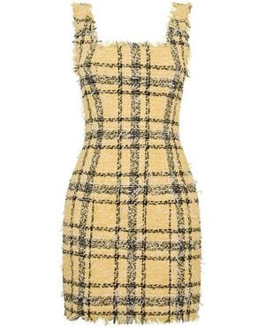 Balmain Short Strappy Dress - Metallic