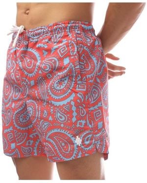 Marcelo Burlon Paisley Swimming Shorts - Pink