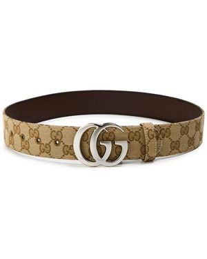 Gucci Flat Gg Belt Sn62 - Brown
