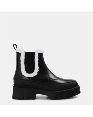 HUGO Hardware Detail Biker Boots - Black